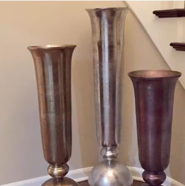 Gold Oversized Trumpet Vase